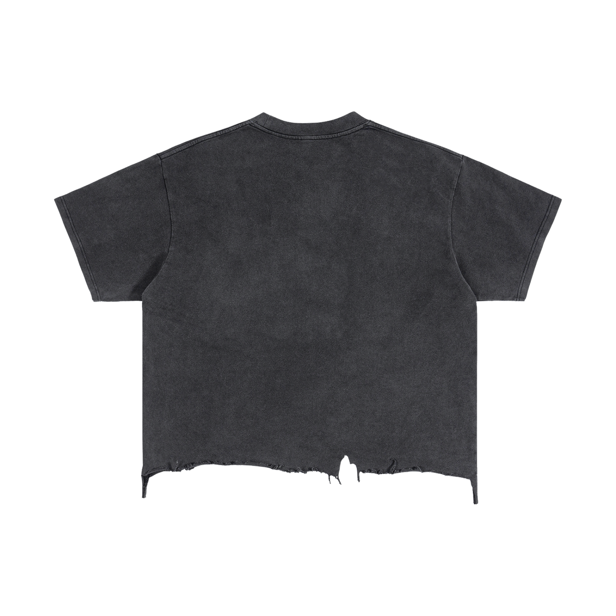 Vintage Wash Boxy Distressed Hem RETRO DINO GAME OVER T-Shirt