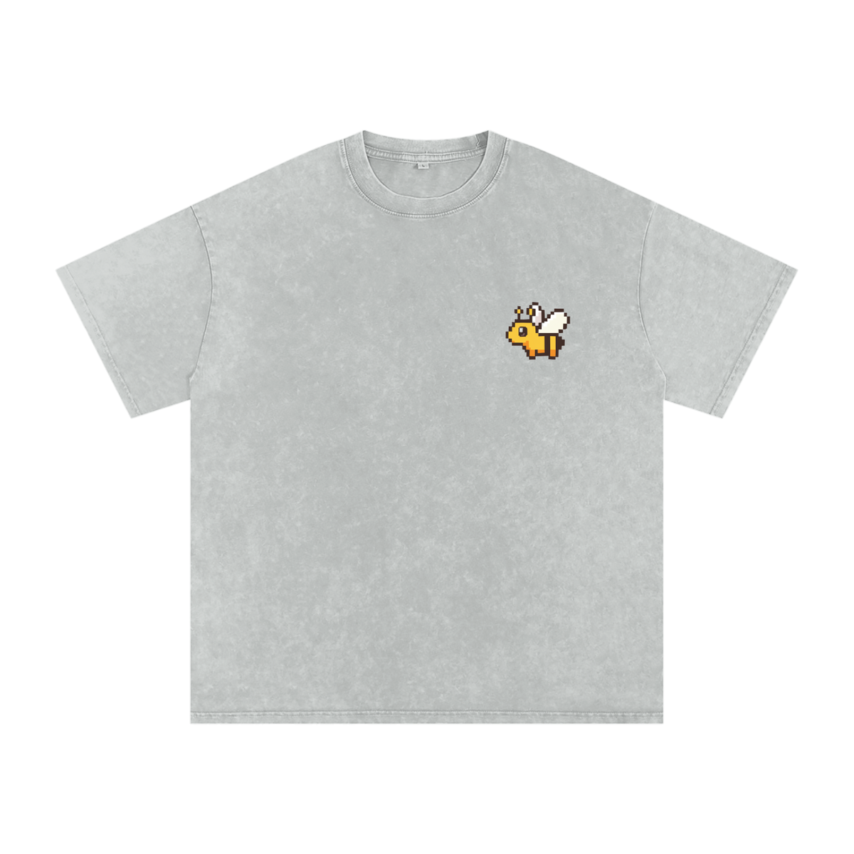 Snow Washed Oversized Cotton SAVE THE BEES T-Shirt